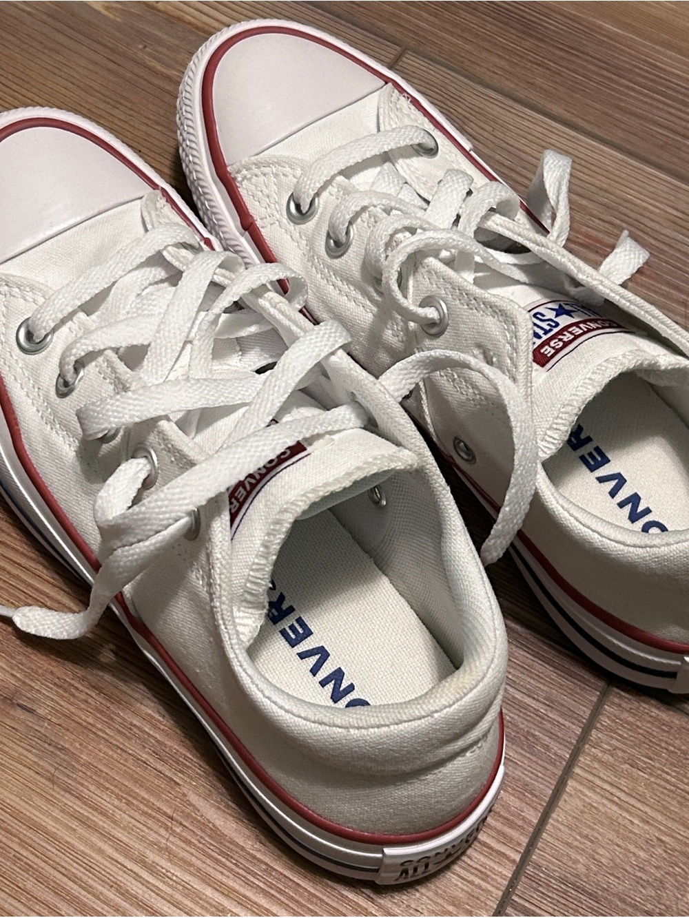 Women’s White Converse Chuck Taylor Low-Top Canvas Sneakers